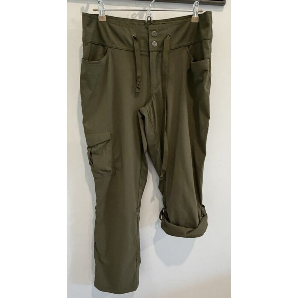 Columbia Green Omni Shield Advanced Repellency Black Roll Tab Pants Nylon 14